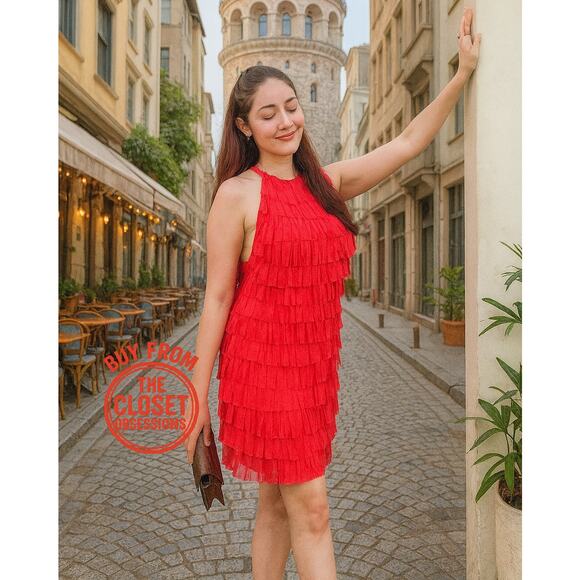 ZARA Halter Neck Short Dress NWT - Picture 5 of 16